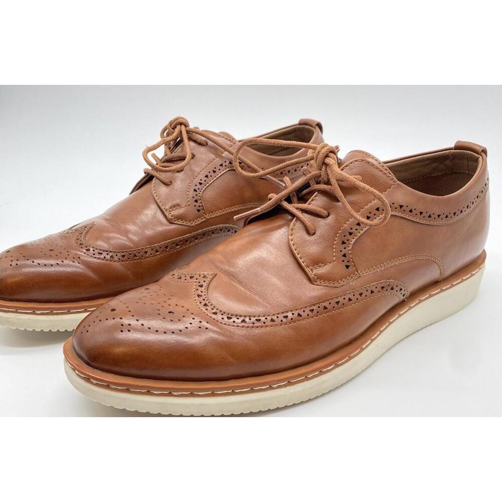 George Jonaah Wingtip Oxford Dress Shoes Size 11 Memory Insole True To Size Fit